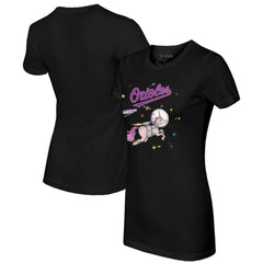 Baltimore Orioles Tiny Turnip Women's Space Unicorn T-Shirt - MLB T-shirts