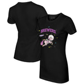 Milwaukee Brewers Tiny Turnip Women's Space Unicorn T-Shirt - MLB T-shirts