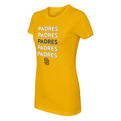 San Diego Padres Tiny Turnip Women's Stacked T-Shirt - MLB T-shirts