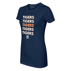 Detroit Tigers Tiny Turnip Women's Stacked T-Shirt - MLB T-shirts