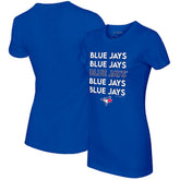 Toronto Blue Jays Tiny Turnip Women's Stacked T-Shirt - MLB T-shirts