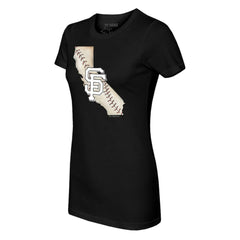 San Francisco Giants Tiny Turnip Women's State Outline T-Shirt - MLB T-shirts