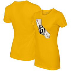 San Diego Padres Tiny Turnip Women's State Outline T-Shirt - MLB T-shirts