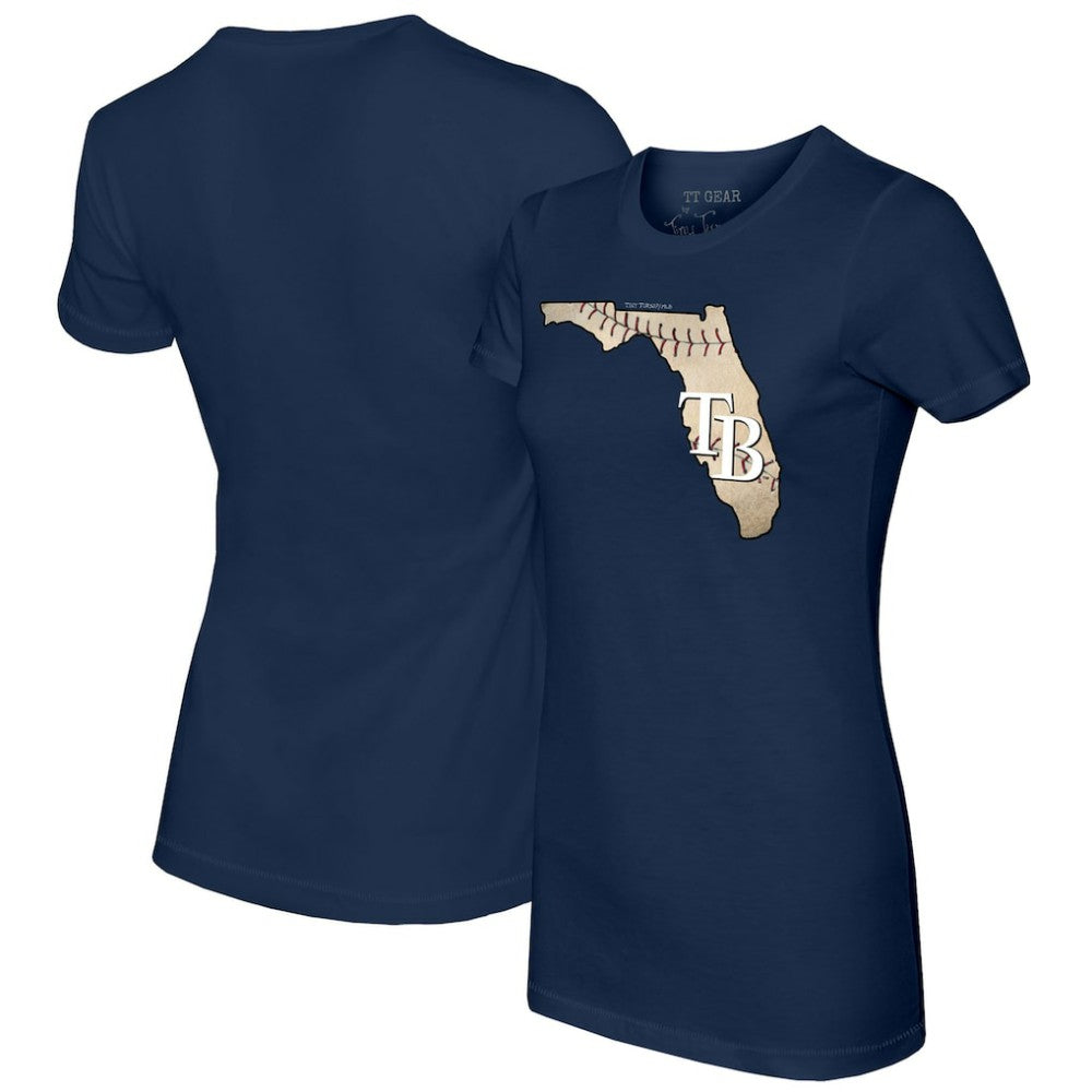 Tampa Bay Rays Tiny Turnip Women's State Outline T-Shirt - MLB T-shirts