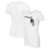 Miami Marlins Tiny Turnip Women's State Outline T-Shirt - MLB T-shirts