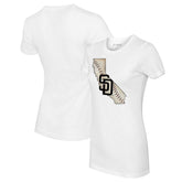San Diego Padres Tiny Turnip Women's State Outline T-Shirt - MLB T-shirts