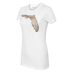 Tampa Bay Rays Tiny Turnip Women's State Outline T-Shirt - MLB T-shirts