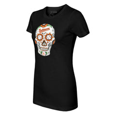 Baltimore Orioles Tiny Turnip Women's Sugar Skull T-Shirt - MLB T-shirts