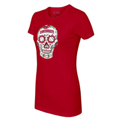 Cincinnati Reds Tiny Turnip Women's Sugar Skull T-Shirt - MLB T-shirts