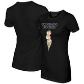 Colorado Rockies Tiny Turnip Women's Triple Scoop T-Shirt - MLB T-shirts
