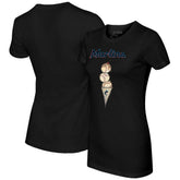 Miami Marlins Tiny Turnip Women's Triple Scoop T-Shirt - MLB T-shirts