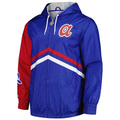 Atlanta Braves Mitchell & Ness Undeniable Full-Zip Hoodie Windbreaker Jacket - MLB Jackets