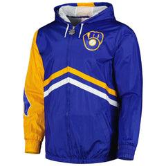Milwaukee Brewers Mitchell & Ness Undeniable Full-Zip Hoodie Windbreaker Jacket - MLB Jackets