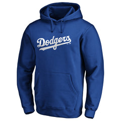 Los Angeles Dodgers Official Wordmark Fitted Pullover Hoodie - MLB Hoodies