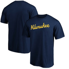 Milwaukee Brewers Official Team Wordmark T-Shirt - MLB T-shirts