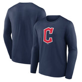Cleveland Guardians Official Wordmark Long Sleeve T-Shirt - MLB T-shirts