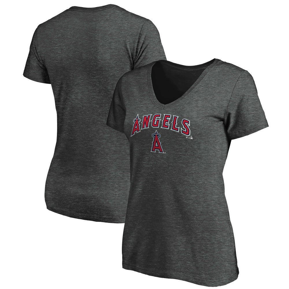 Los Angeles Angels Women's Core Team Lock Up V-Neck T-Shirt - MLB T-shirts
