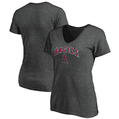 Los Angeles Angels Women's Core Team Lock Up V-Neck T-Shirt - MLB T-shirts