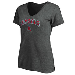 Los Angeles Angels Women's Core Team Lock Up V-Neck T-Shirt - MLB T-shirts