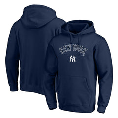 New York Yankees Team Lock Up Wordmark Pullover Hoodie - MLB Hoodies