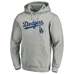 Los Angeles Dodgers Team Lock Up Wordmark Pullover Hoodie - MLB Hoodies