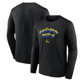 Black Golden State Warriors Japanese Heritage Long Sleeve T-Shirt sale | NBA