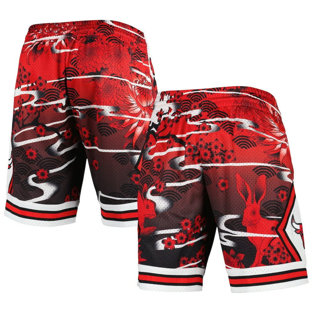 Red Chicago Bulls Lunar New Year Swingman Shorts | NBA