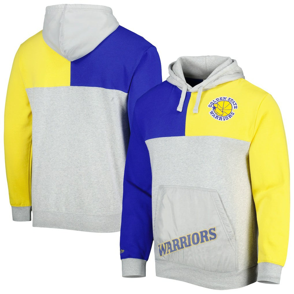 Heather Gray Golden State Warriors Tie-Breaker Pullover Hoodie sale | NBA
