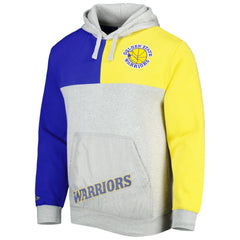 Heather Gray Golden State Warriors Tie-Breaker Pullover Hoodie sale | NBA