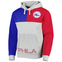 Heather Gray Philadelphia 76ers Tie-Breaker Pullover Hoodie sale | NBA