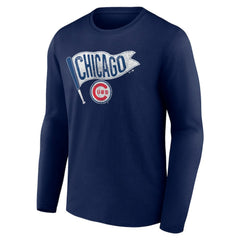 Chicago Cubs Flag Long Sleeve T-Shirt - MLB T-shirts