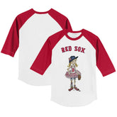 Boston Red Sox Tiny Turnip Youth Babes 3/4-Sleeve Raglan T-Shirt - MLB T-shirts