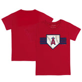 Los Angeles Angels Tiny Turnip Youth Base Stripe T-Shirt - MLB T-shirts