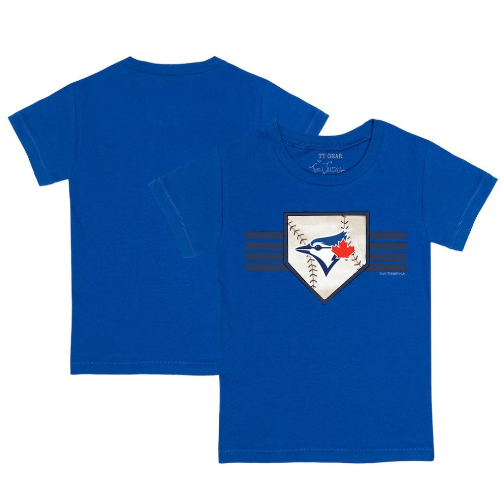 Toronto Blue Jays Tiny Turnip Youth Base Stripe T-Shirt - MLB T-shirts