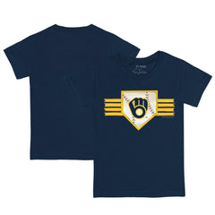 Milwaukee Brewers Tiny Turnip Youth Base Stripe T-Shirt - MLB T-shirts