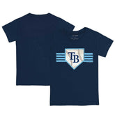Tampa Bay Rays Tiny Turnip Youth Base Stripe T-Shirt - MLB T-shirts