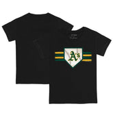 Athletics Tiny Turnip Youth Base Stripe T-Shirt - MLB T-shirts