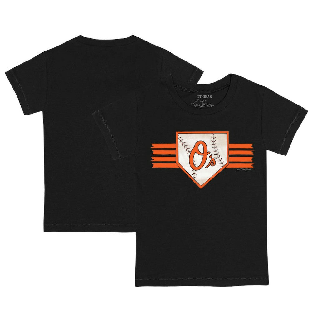 Baltimore Orioles Tiny Turnip Youth Base Stripe T-Shirt - MLB T-shirts