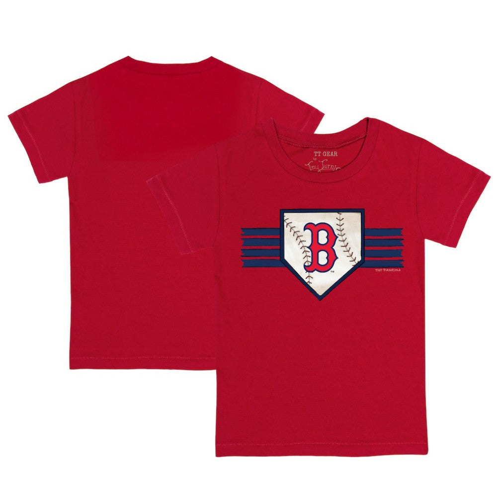 Boston Red Sox Tiny Turnip Youth Base Stripe T-Shirt - MLB T-shirts
