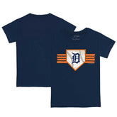 Detroit Tigers Tiny Turnip Youth Base Stripe T-Shirt - MLB T-shirts