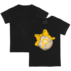 Pittsburgh Pirates Tiny Turnip Youth Baseball Bow T-Shirt - MLB T-shirts