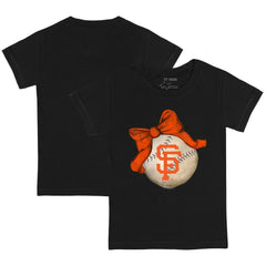 San Francisco Giants Tiny Turnip Youth Baseball Bow T-Shirt - MLB T-shirts