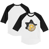 Pittsburgh Pirates Tiny Turnip Youth Baseball Bow 3/4-Sleeve Raglan T-Shirt - MLB T-shirts