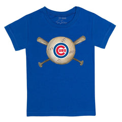 Chicago Cubs Tiny Turnip Youth Baseball Cross Bats T-Shirt - MLB T-shirts