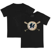 Miami Marlins Tiny Turnip Youth Baseball Cross Bats T-Shirt - MLB T-shirts