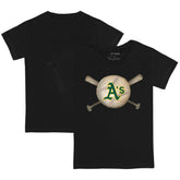 Athletics Tiny Turnip Youth Baseball Cross Bats T-Shirt - MLB T-shirts
