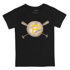 Pittsburgh Pirates Tiny Turnip Youth Baseball Cross Bats T-Shirt - MLB T-shirts