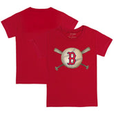Boston Red Sox Tiny Turnip Youth Baseball Cross Bats T-Shirt - MLB T-shirts