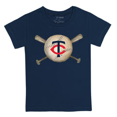 Minnesota Twins Tiny Turnip Youth Baseball Cross Bats T-Shirt - MLB T-shirts
