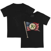 Athletics Tiny Turnip Youth Baseball Flag T-Shirt - MLB T-shirts